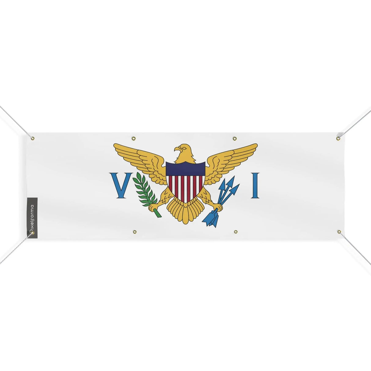 Drapeau îles vierges us polyester résistant aux intempéries