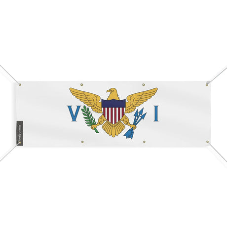 Drapeau îles vierges us polyester résistant aux intempéries