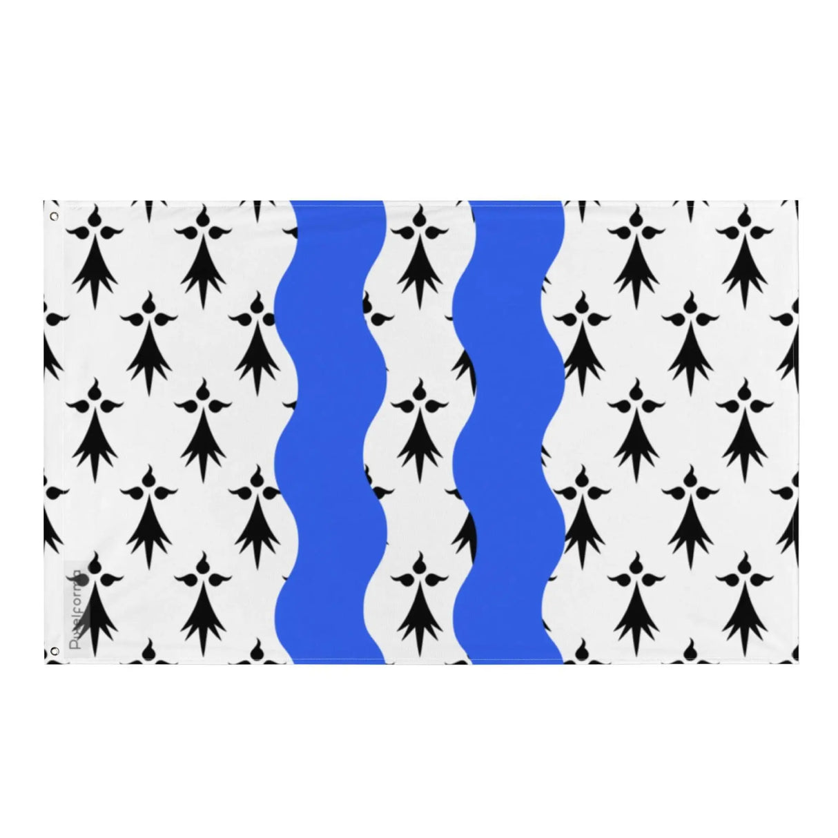 Drapeau ille-et-vilaine polyester résistant ourlets renforcés