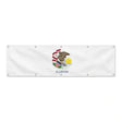 Drapeau de l'Illinois grand format XL en polyester avec dix œillets