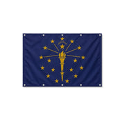 Drapeau de l'Indiana format S en polyester avec dix œillets