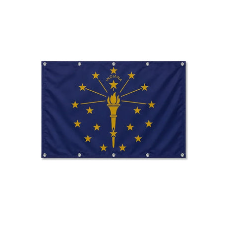 Drapeau de l'Indiana format S en polyester avec dix œillets