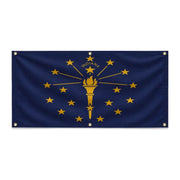 Drapeau indiana polyester résistant aux intempéries œillets