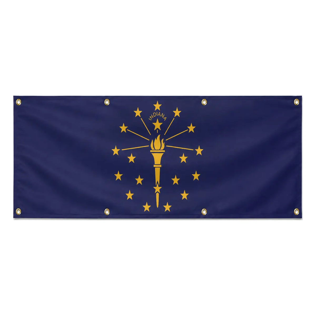 Drapeau indiana polyester résistant aux intempéries œillets