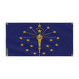 Drapeau indiana polyester résistant aux intempéries œillets