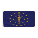 Drapeau indiana polyester résistant aux intempéries œillets