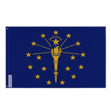 Drapeau indiana polyester résistant avec œillets à gauche