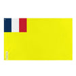 Drapeau indochine française polyester résistant œillets à gauche