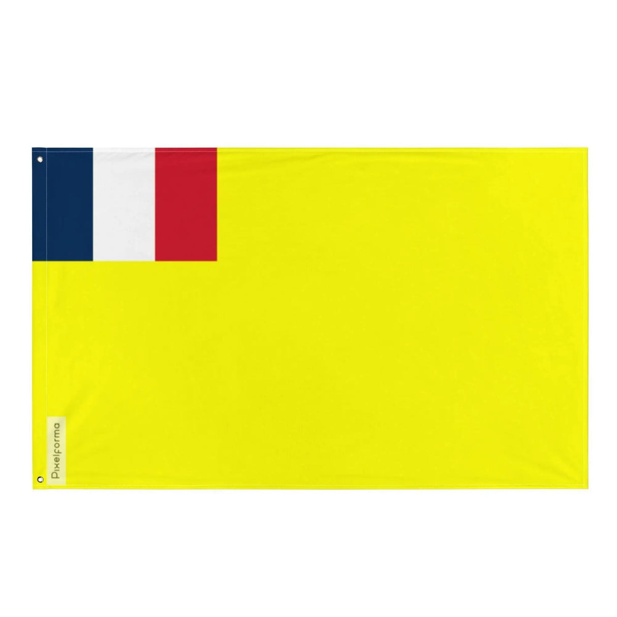 Drapeau indochine française polyester résistant œillets à gauche