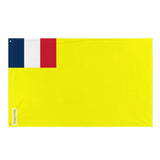 Drapeau indochine française polyester résistant œillets à gauche
