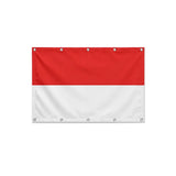 Drapeau de l'Indonésie format S en polyester avec dix œillets