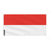 Drapeau indonésie en polyester résistant avec œillets