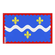 Drapeau indre polyester résistant avec œillets à gauche