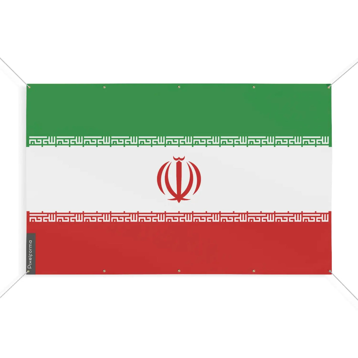 Drapeau iran 10 oeillets en plusieurs tailles (s) - pixelforma