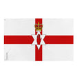 Drapeau irlande du nord polyester résistant œillets à gauche