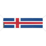 Drapeau islande polyester résistant multiples œillets