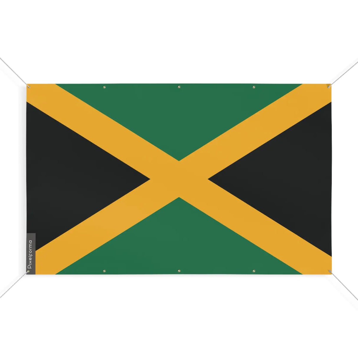 Drapeau jamaïque 10 oeillets en plusieurs tailles (s) - pixelforma