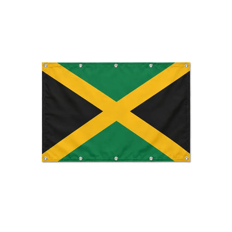 Drapeau de la Jamaïque format S en polyester avec dix œillets
