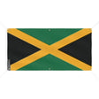 Drapeau jamaïque en polyester résistant œillets robustes