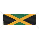 Drapeau jamaïque polyester résistant usage extérieur durable