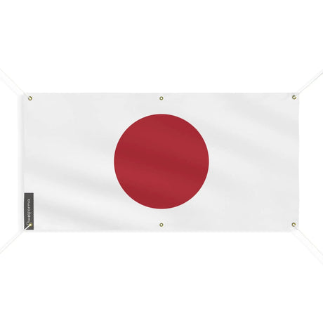 Drapeau japon en polyester résistant avec œillets renforcés