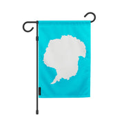 Drapeau jardin antarctique polyester résistant vertical
