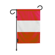 Drapeau jardin autriche polyester résistant couleurs vives