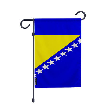 Drapeau jardin bosnie-herzégovine en ployester - pixelforma