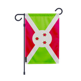 Drapeau jardin burundi polyester résistant vertical