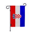 Drapeau jardin croatie polyester résistant format vertical