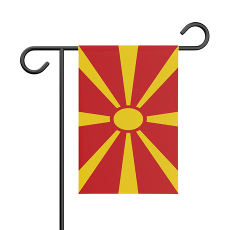 Drapeau Jardin de la Macédoine du Nord 100 % polyester impression recto-verso - Pixelforma 
