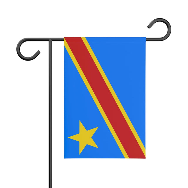 Drapeau Jardin de la république démocratique du Congo 100 % polyester impression recto-verso - Pixelforma 