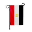 Drapeau jardin égypte polyester résistant format vertical