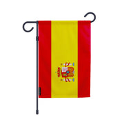 Drapeau jardin espagne polyester résistant format vertical