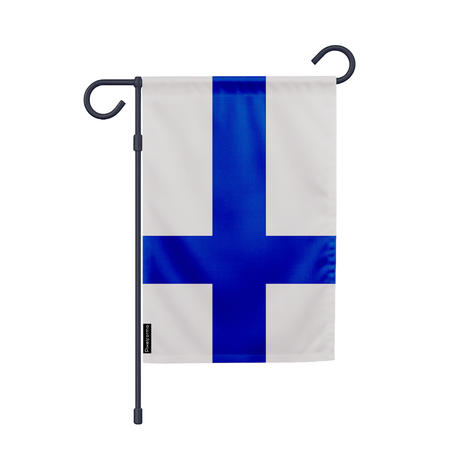 Drapeau jardin finlande en ployester - pixelforma