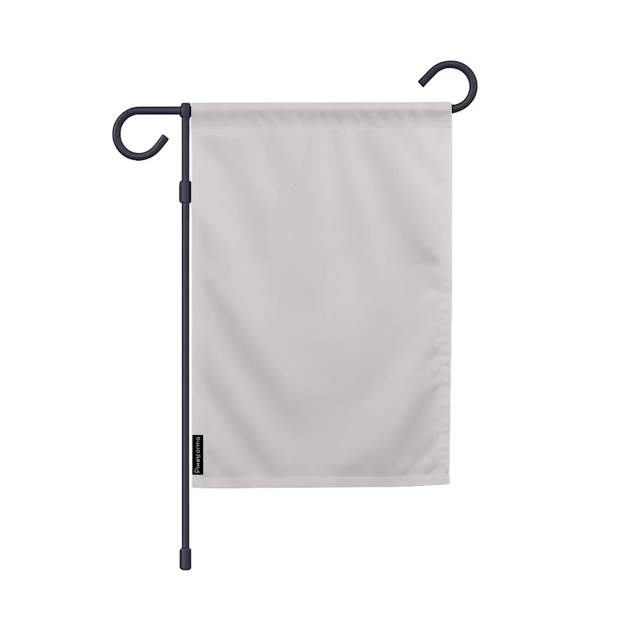 Drapeau jardin france horizontal gris en polyester résistant