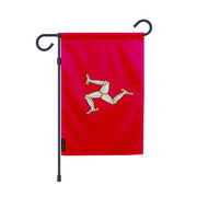 Drapeau jardin île de man polyester résistant vertical
