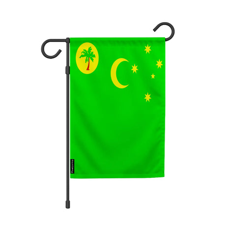Drapeau jardin îles cocos polyester résistant intempéries