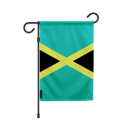 Drapeau jardin jamaïque polyester durable couleurs vives