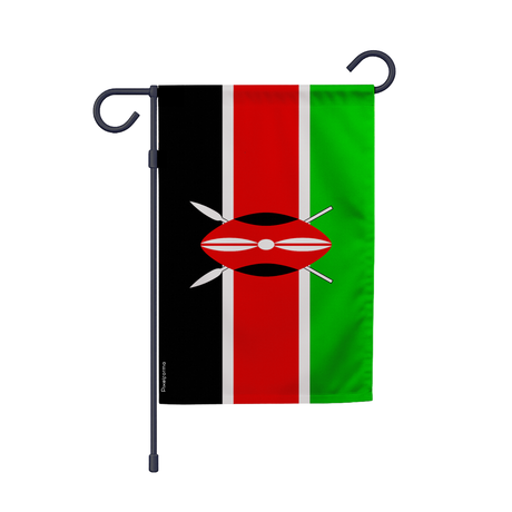 Drapeau jardin kenya en ployester - pixelforma