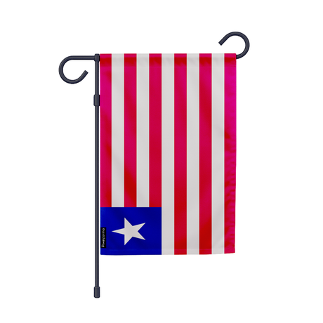 Drapeau jardin liberia en ployester - pixelforma