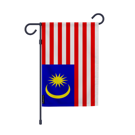 Drapeau jardin malaisie en ployester - pixelforma