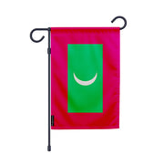 Drapeau jardin maldives polyester résistant format vertical