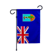 Drapeau jardin montserrat polyester résistant vertical