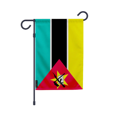 Drapeau jardin mozambique polyester résistant vertical