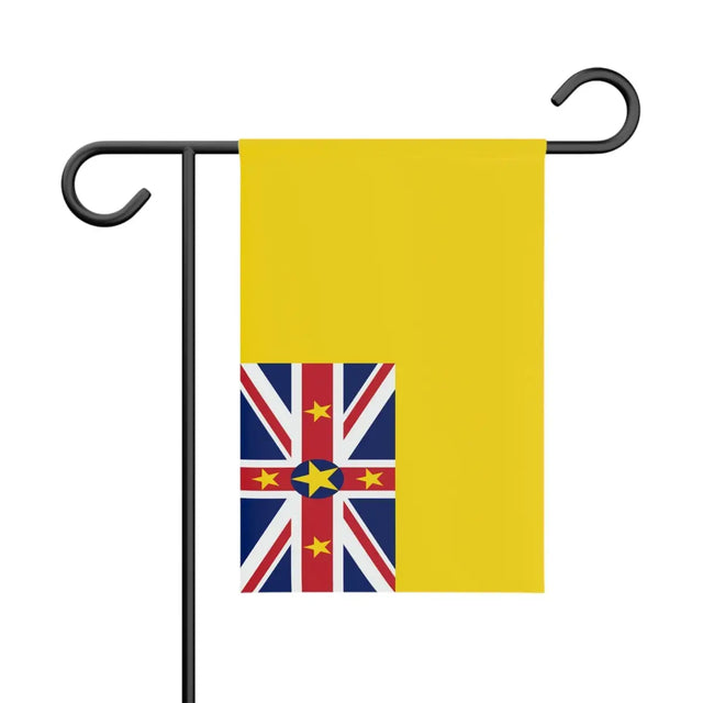 Drapeau jardin niue en ployester - pixelforma