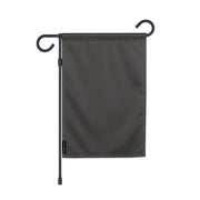 Drapeau jardin noir polyester résistant format horizontal
