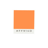 Drapeau jardin orange horizontal en polyester résistant