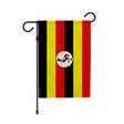 Drapeau jardin ouganda polyester résistant vertical