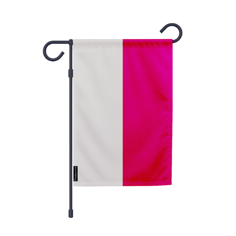 Drapeau jardin pologne en ployester - pixelforma